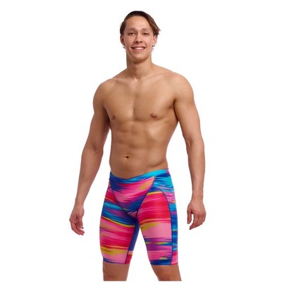 Funky Trunks Badehose lang Jammer Herren Bunt Chlorbeständig schnelltrocknend