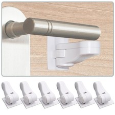 Child Proof Door Lever Locks 6 Pack Baby 6 Count Pack of 1 , White