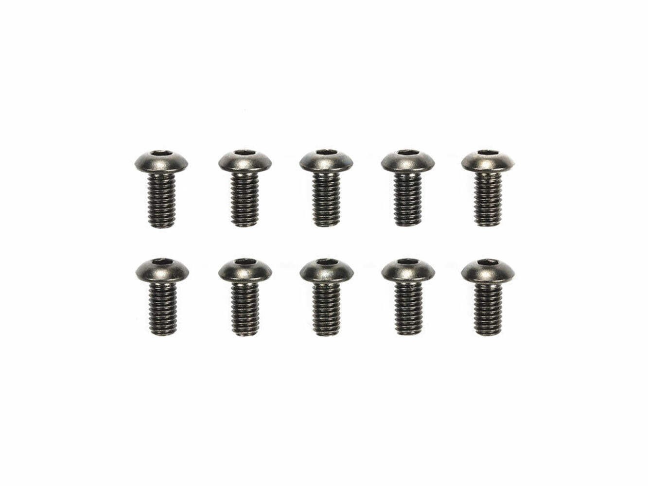 Tamiya 51624 3x6mm Steel Hex Head Screws (10 Pcs.), (TRF/TB Evo/XV-02 Pro), NIP