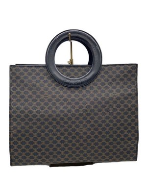 CELINE Triomphe Handbag PVC Black