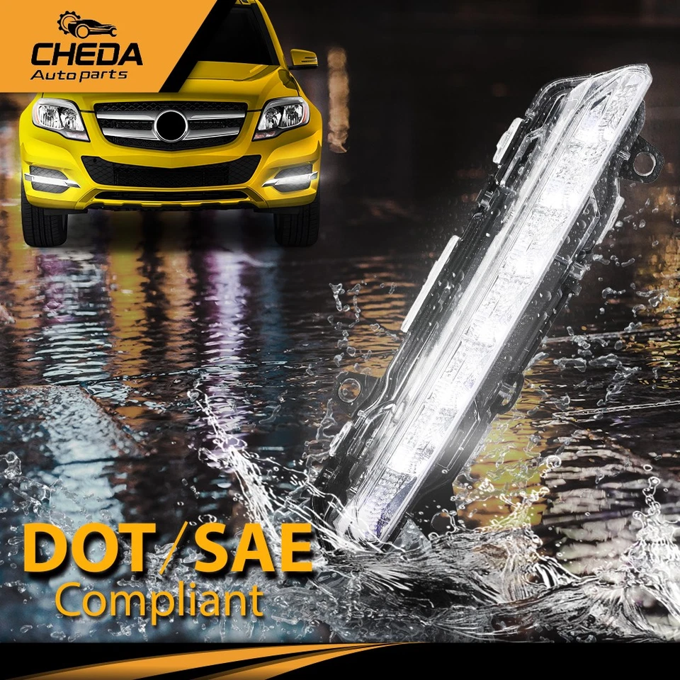 Luces antiniebla de circulación diurna 1 par aptas para Mercedes-Benz S350 S550 2009-2013 Foto 4 de 4