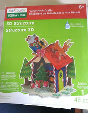 Christmas Santa House Creatology 3D Structure Top Foam 48 Pieces Holiday Craft