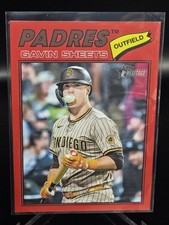 Gavin Sheets 2026 Topps Heritage #127 Red Border SP Short Print