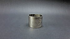 Great Art Nouveau 1900s Australian Wendt Lge Sterling Silver Napkin Ring 42.6g