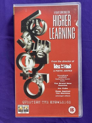 Higher Learning VHS Cassette Tape Film Movie (1998), Cert 15 Movie