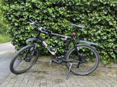 Mountainbike Fully Red Bull NPL-300 MTB 23 Zoll 21 Gang Shimano XT DEORE Rose