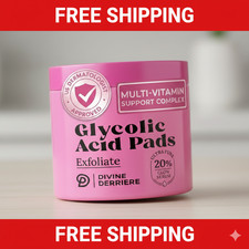 Glycolic Acid Pads with Vitamin C - Toner Pads for Face Cleansing With Tea Tree