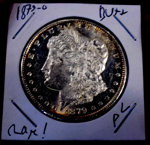 MORGAN SILVER DOLLAR 1879 O BU++ RARE DATE PL GLASSY LOOK NICE COIN!