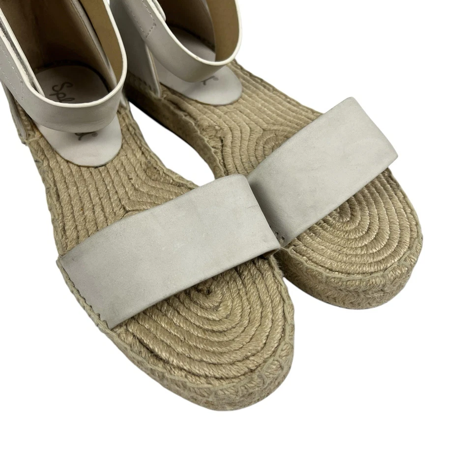 Splendid Jensen Espadrille Sandals Size 8 M Leather Open Toe Flatform Platform - Image 4 of 4