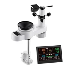 Uimoso 5-in-1 Wireless Weather Station with 7.5" VA Screen and Outdoor Sensor