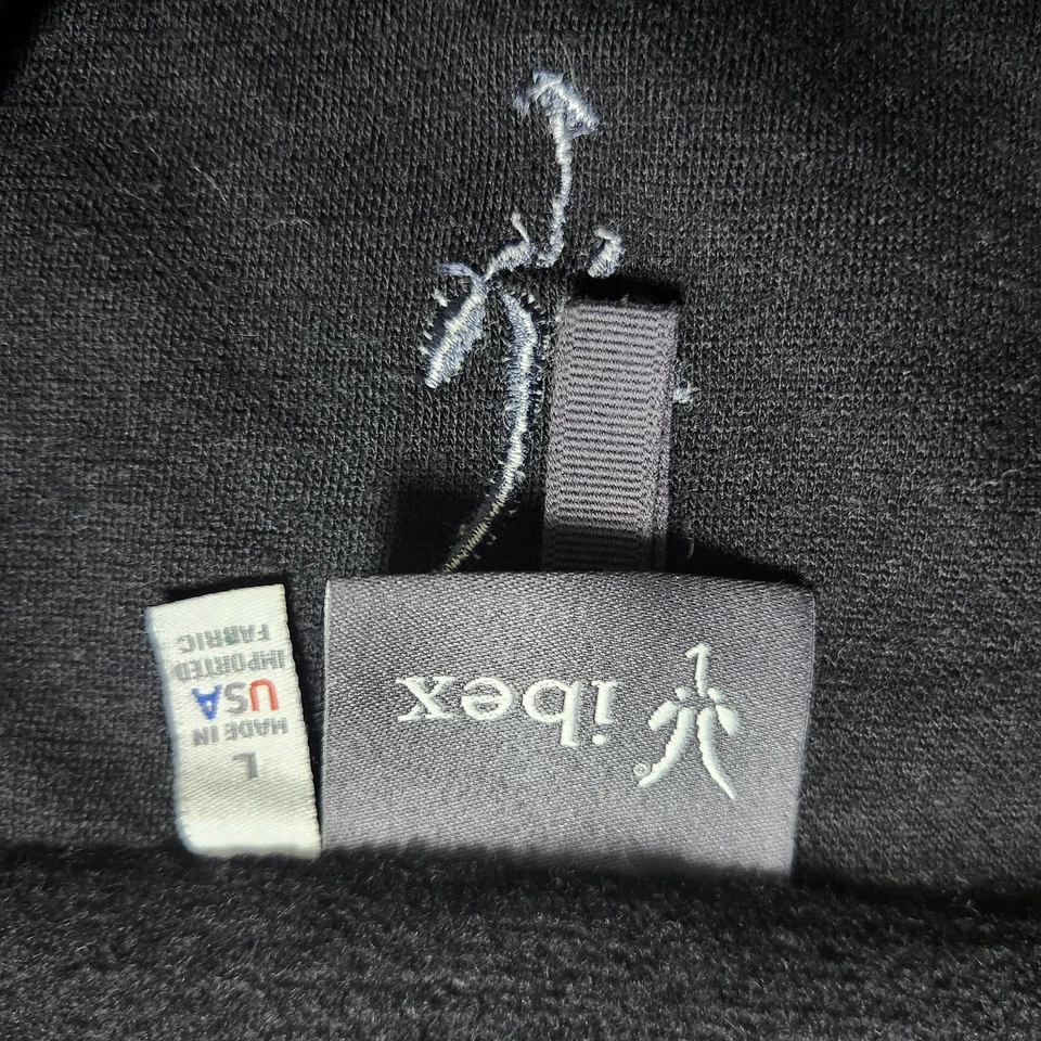 Suéter Ibex Para Hombres Grande Gris Carbón Lana Merino Cuarto Cremallera Pullover Hecho en EE. UU. Foto 3 de 4