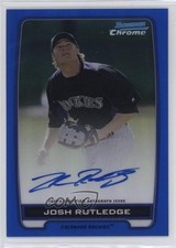 2012 Bowman Chrome Prospects Blue Refractor /150 Josh Rutledge #BCA-JR Auto sh7
