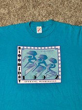 Vintage Nike 90s Bloomsday Spokane, WA T Shirt Sleeve Hit Mens XL