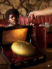 ONE OF A KIND MASTERS LEATHER FOOTBALL by LINKS & KINGS - SEE PHOTOS FOR PROOF!