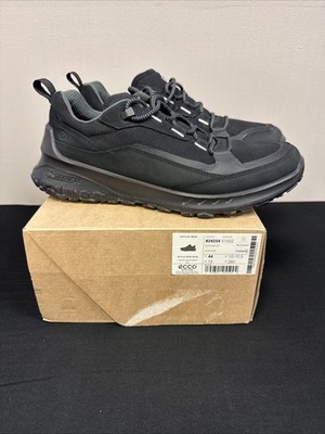 ECCO ULT-TRN Shoes Mens Size 10-10.5 Black Waterproof Trail Michelin Sole Hiking