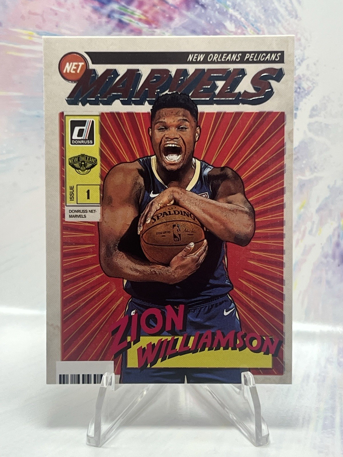 Zion Williamson 2019-20 Panini Donruss NET MARVELS Rookie Card RC Pelicans