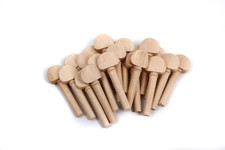 8pcs 4/4 Violin Peg Natural Maple Wood Violin Part Accessories