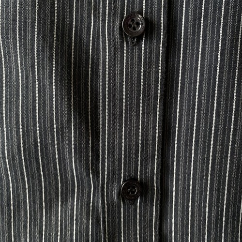 Quiksilver Pinstripe Shirt ~ Size M Men's ~ Short Sleeve Collar Button Down - Picture 4 of 8
