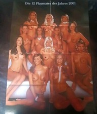 PLAYBOY    POSTER    DIE    12    PLAYMATES    2001    &    WM    2002