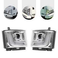 Halogen Headlight For 2023-2024 ISUZU NPR-HD NRR NQR Headlamp with LED DRL LH/RH