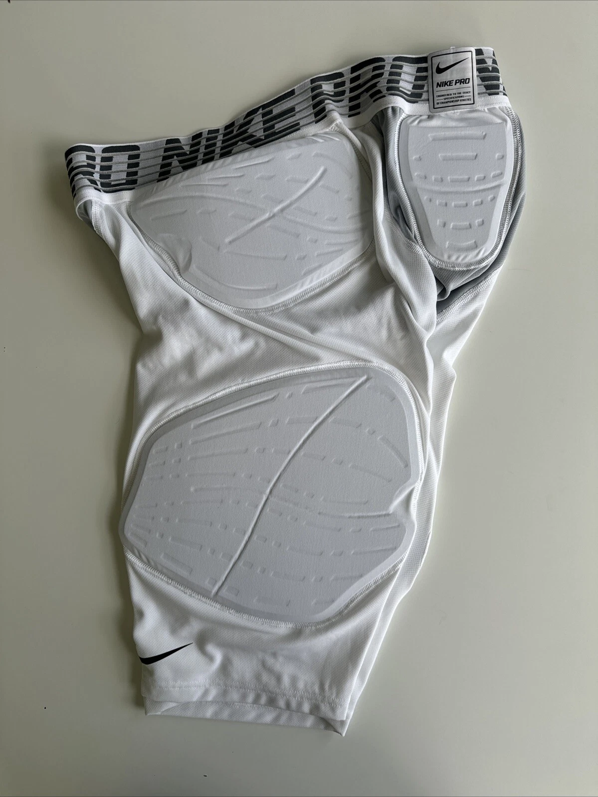 Pantaloncini da basket Nike da uomo 2XL Tall Jordan Pro Hyperstrong 5 pad bianchi