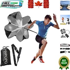 56-Inch Fitness Parachute with 12-33 lbs Resistance - Perfect for Speed Training
