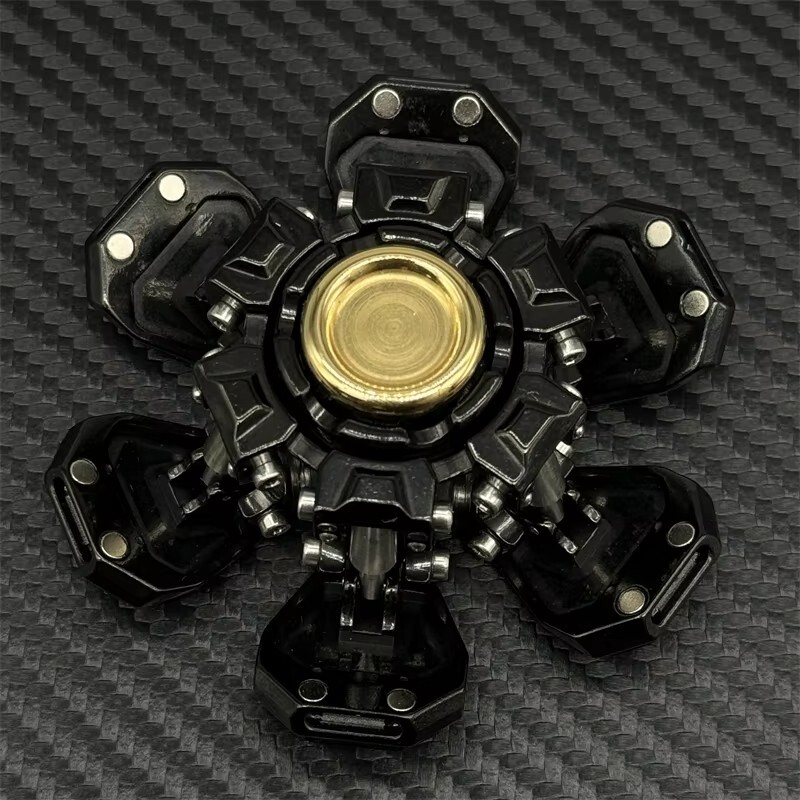 Novel Open Armor UFO Hand Spinner EDC Metal Fidget Spinner