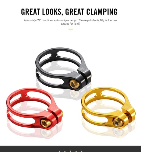 MTB Road Bike Seatpost Clamp Titanium Screw 31.8/34.9mm For 27.2/30.8/31.6mm - Picture 9 of 18