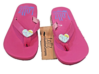 Arch Support KIDs FLIP Flops Sandal heart  accessory 9/10 Pink EVA outersole