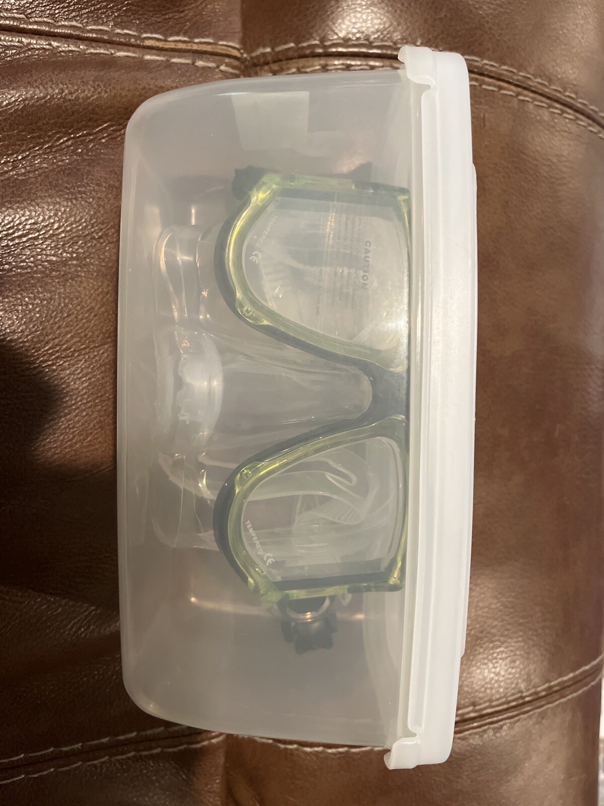 Tilos Panoptic Nose Purge Dive Mask for Scuba Diving Snorkeling Yellow