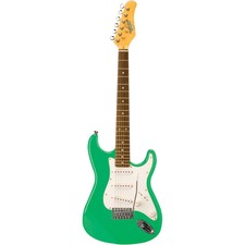 Oscar Schmidt Os-30 Double Cutaway 3/4 Size Electric Guitar, Surf Green