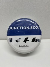 Security Camera Junction Box Surface Mount White 4-3/8" Round 2" Deep