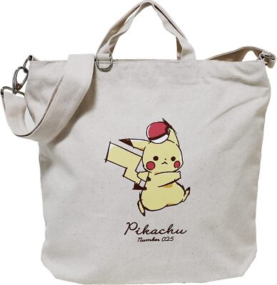Shoulder tote ''Pikachu number 025'' color Pokemon Center limited Japan New
