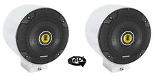  2 kicker CSC54 5.25" 360  Degree Swivel Chrome Surface Mount Speakers
