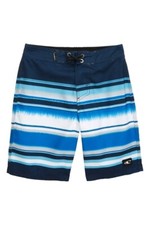 O'Neill Little Boys S/4 Surf Board Shorts Zigee Boardies Navy Blue White Stripe