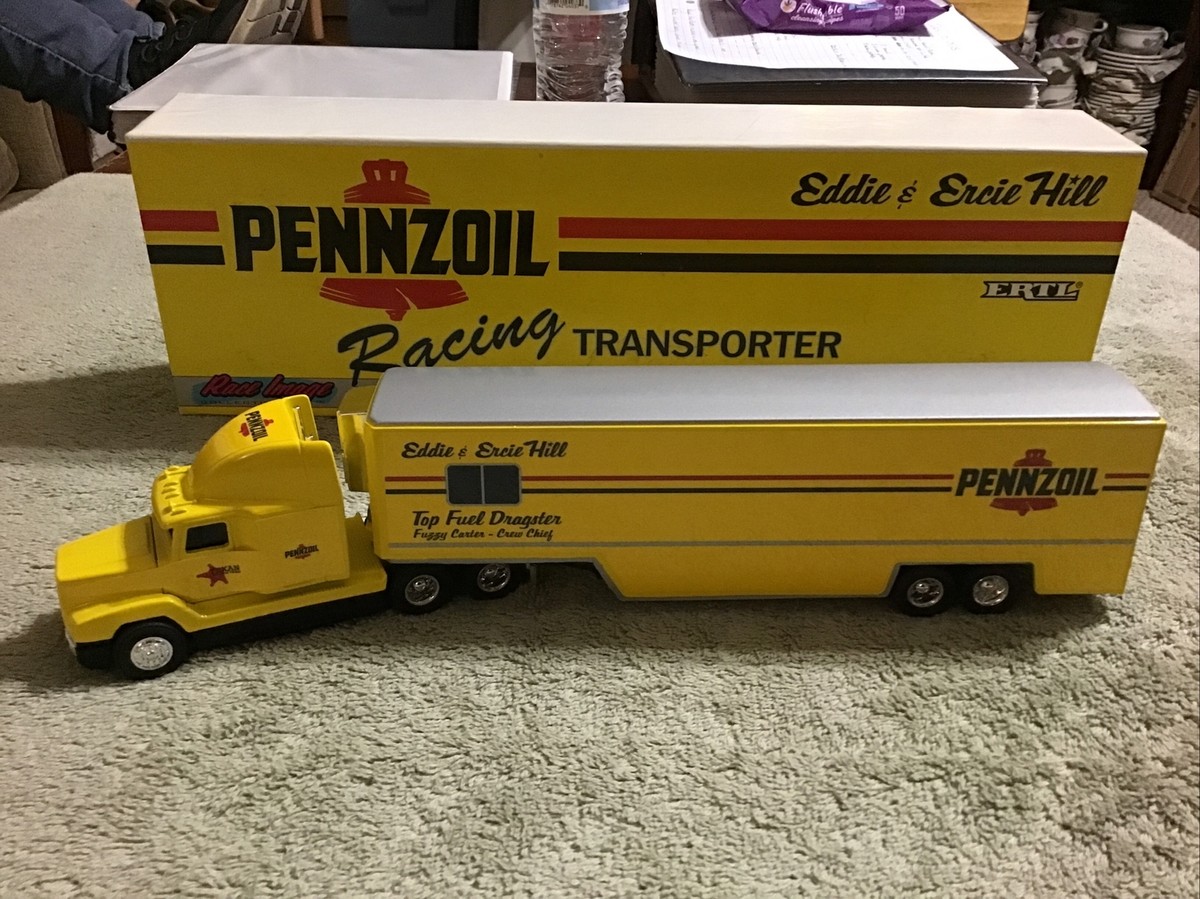 1993 Ertl EDDIE & ERCIE HILL Pennzoil NHRA Dragster Tractor