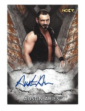 Austin Aries AUTOGRAPH /50 Bronze 2016 Topps WWE NXT AUTO Wrestling AEW TNA 