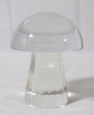 Cut Crystal Mushroom Paperweight