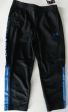 NWT Under Armour 4 Boy's Brawler Black/Blue Athletic Pants New