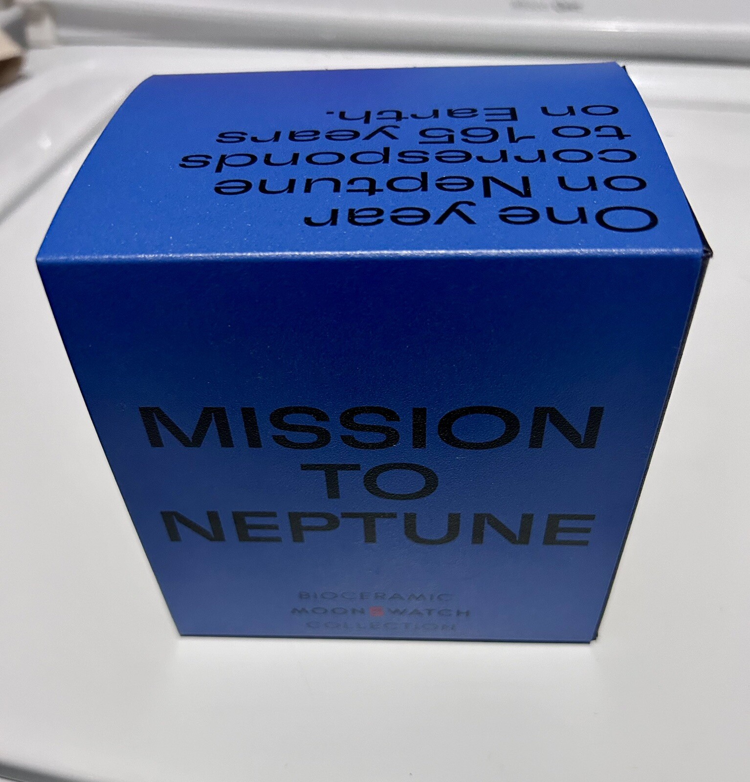 RARE New OMEGA x Swatch Moonswatch MISSION To NEPTUNE  SO33N100 Watch + Receipt image 6
