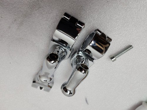 Harley Davidson OEM Adjustable Highway Pegs Brackets Parts ONLY Chrome - Bild 10 von 17