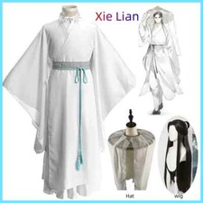 Xie Lian Cosplay Costume Tian Guan Ci Fu Cosplay Xielian Wigs Bamboo Hat