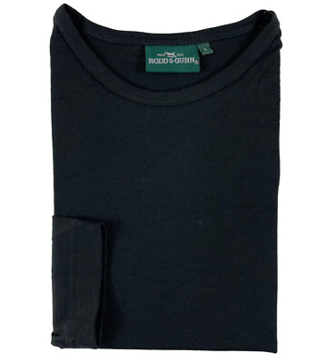RODD & GUNN Black L/S Merino Wool Baselayer Size L Excellent