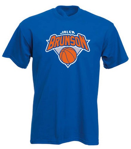 Jalen Brunson New York Knicks Logo Long Short Sleeve T-Shirt | eBay