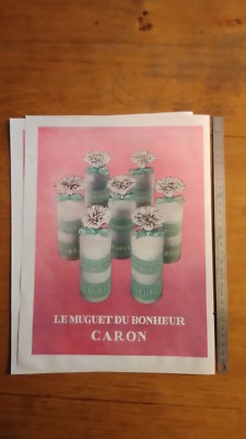 ALTE WERBUNG PUB ADVERT - 50er Jahre - Parfum Maiglöckchen des Bonheur de Caron 1