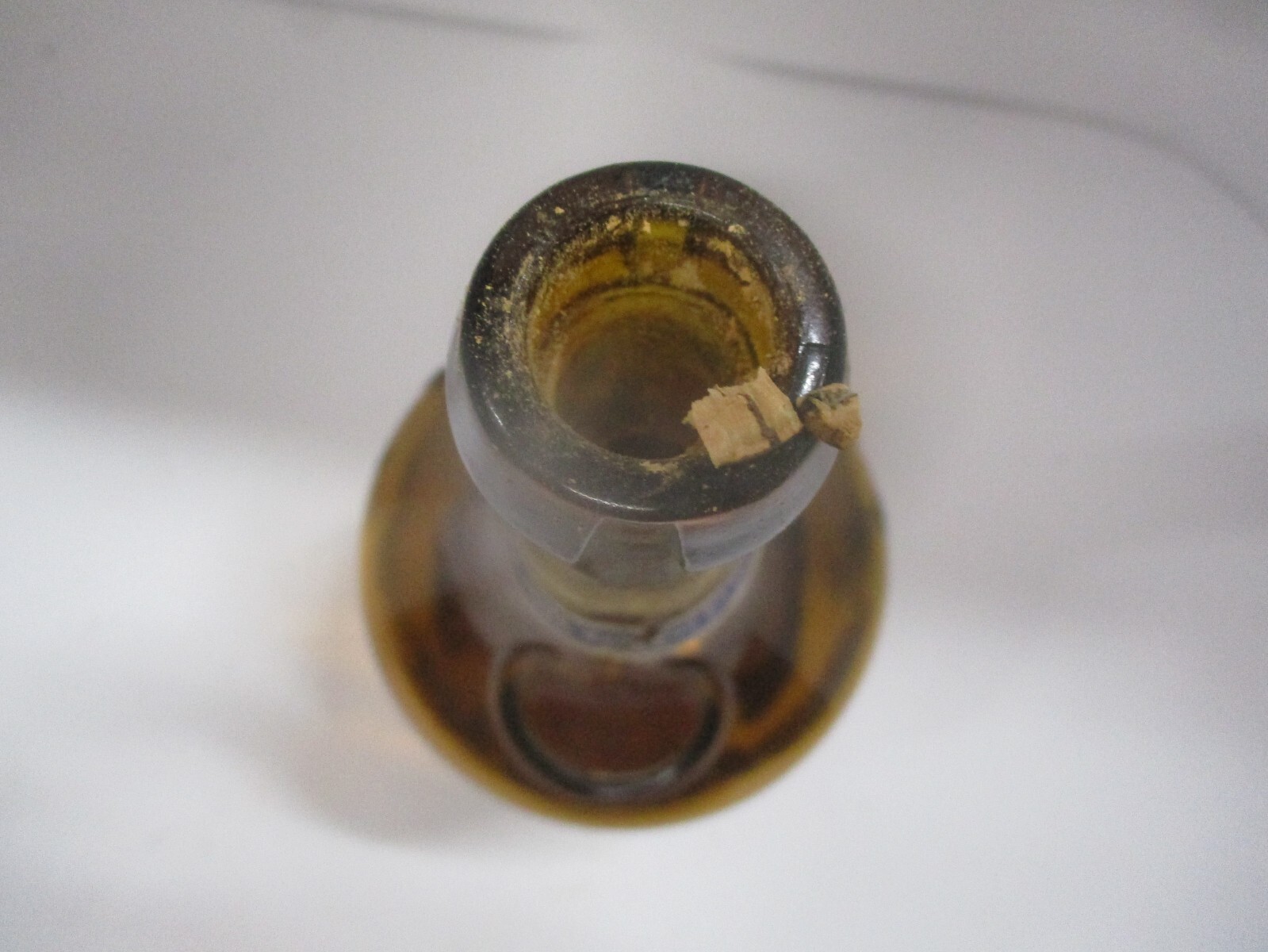 B & B Dom Benedictine Liqueur Vintage Liquor Bottle - Brown Glass - Brandy