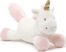 GUND Baby Luna Unicorn Stuffed Plush Rattle, 7” NWT
