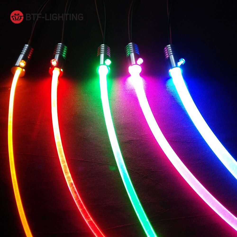 LED Emitter Lights Fiber Optic Cable Illumination Decorational DIY Project Parts eBay