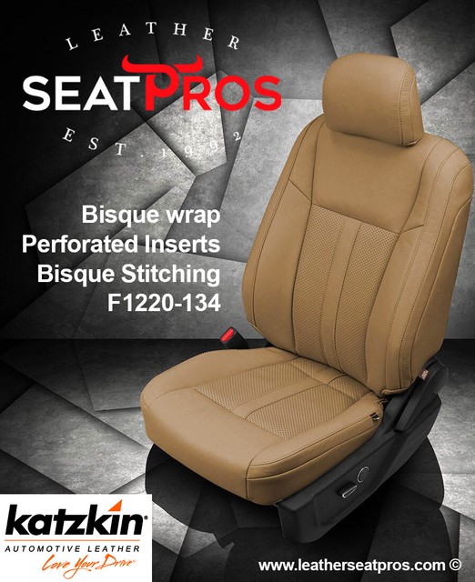 KATZKIN Leather Seat Covers 20172020 Ford F250 SuperCrew SuperCab