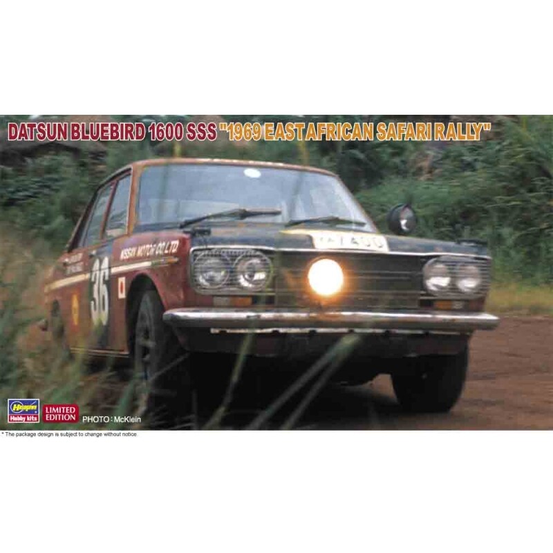 Hasegawa 1:24 20583 Datsun Bluebird 1600 SSS 1969 East African Saf Model Car Kit